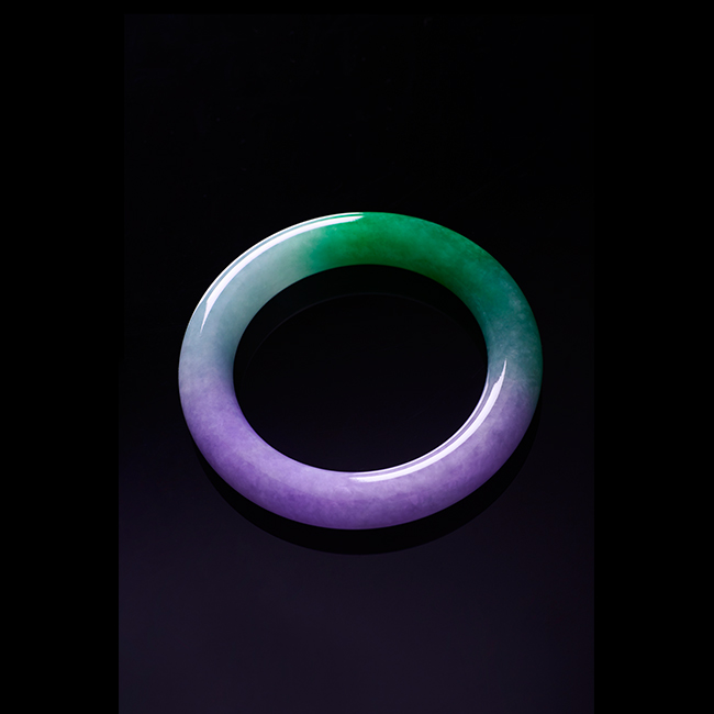 春帶彩翡翠手鐲