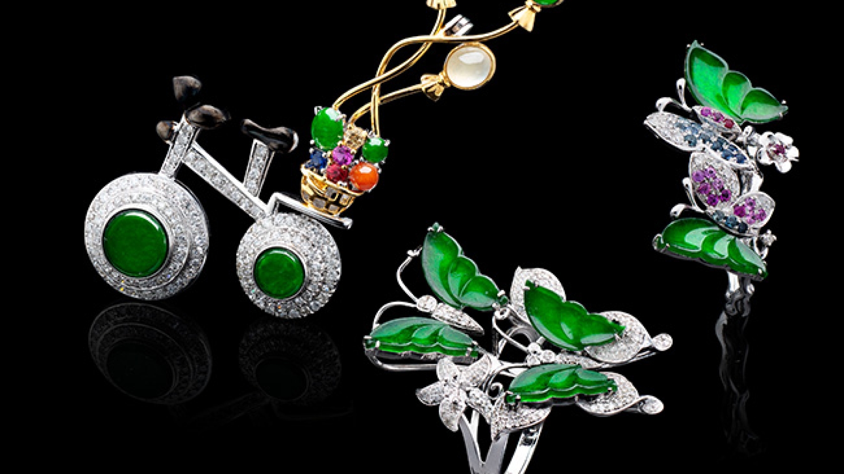 「共聚天伦」系列翡翠首饰